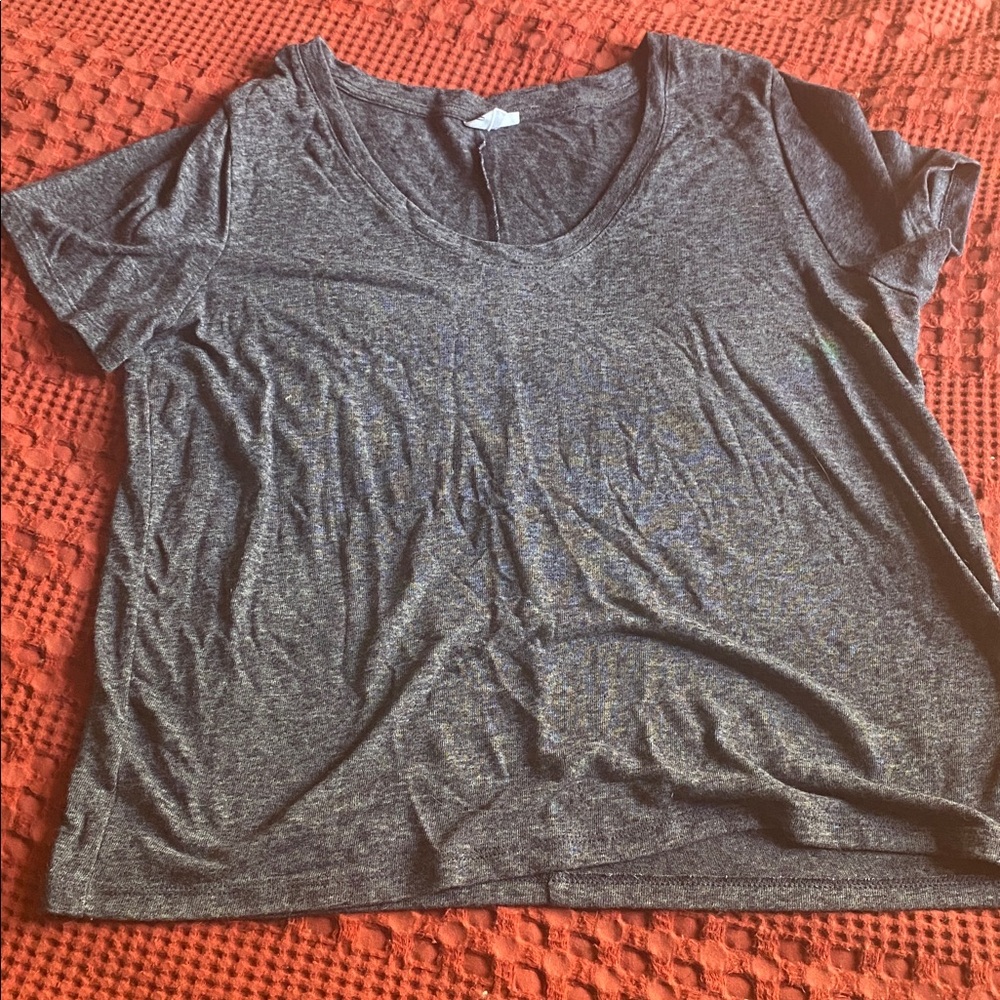 Gap linen blend scoop neck top shirt tees blue sage green L large bundle of 2 - Picture 5 of 5